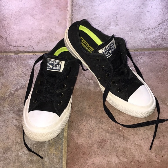 Converse Shoes - Black Converse with lunarlon